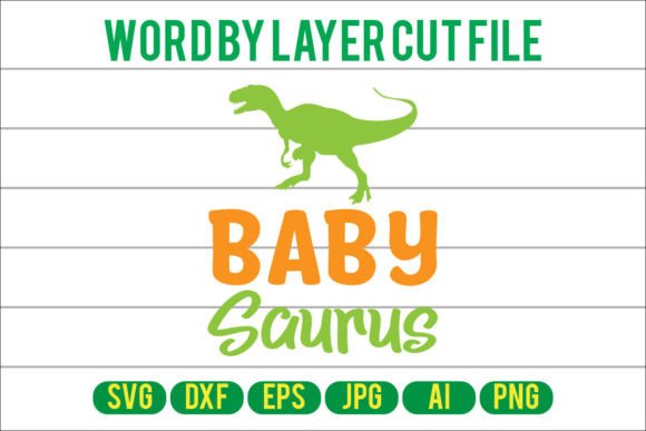 Baby Saurus Svg Cut File: Graphics for Crafts and Content