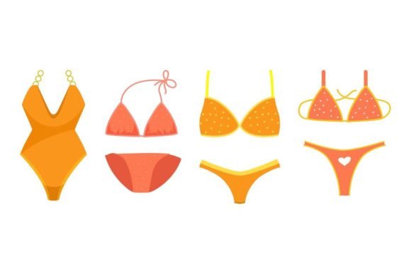 Bikini Summer Embroidery Design