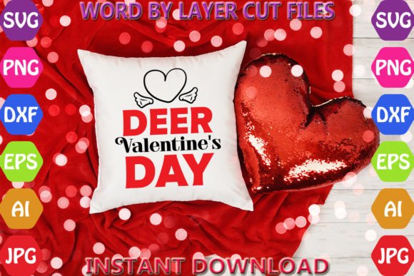 Deer Valentine's Day Svg: Graphics and Crafts for Small Business