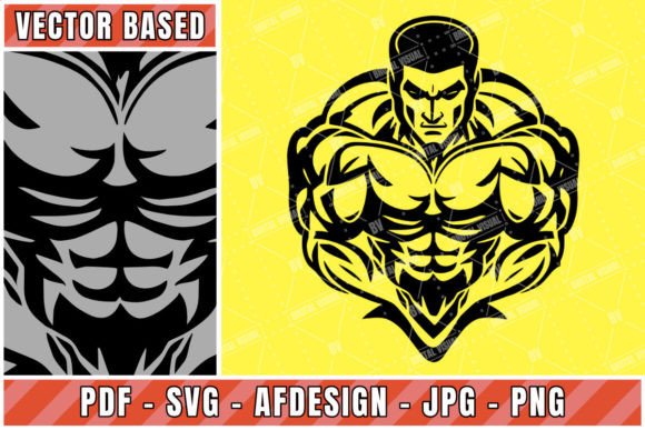 Muscular Man - Free Vector Based Design