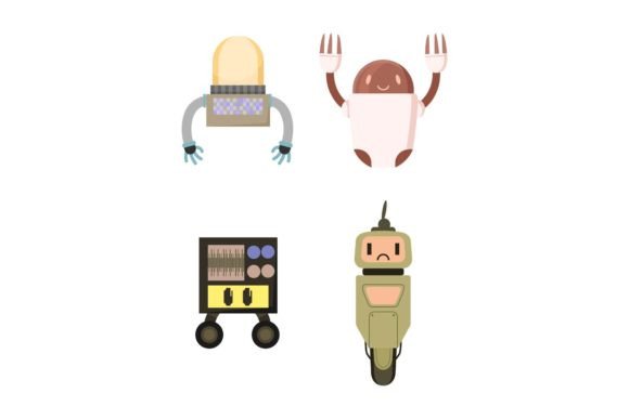Robot Design Graphics Freebies