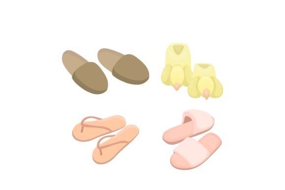 Slipper Women Graphics Freebies