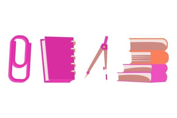 Stationary Kid School Graphics Freebies