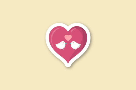 Sticker Valentine Graphic Design Crafts