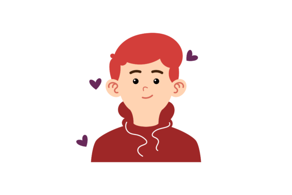 Valentine Flat People Love Art Graphics Freebies
