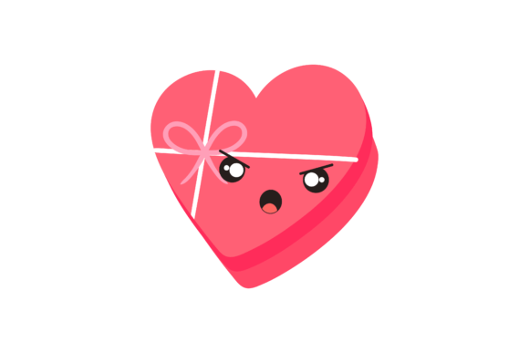 Valentine Gift Box Kawai Icon Graphics Freebies